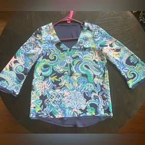 Lilly Pulitzer Reversible Blouse Top